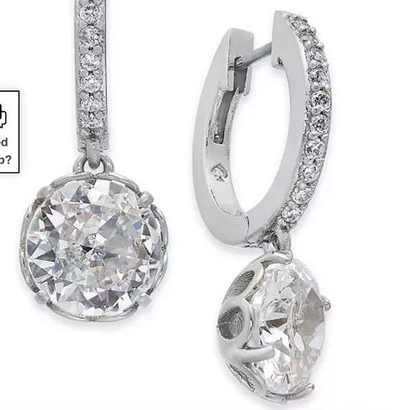 Kate Spade ♠️ Crystal hoop earrings